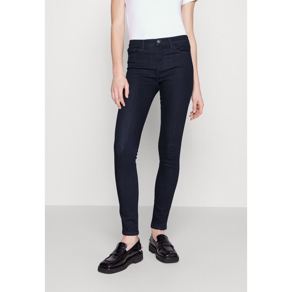 Armani exchange super skinny stretch cigarette blue jeans 26S SHORT ankle y2k